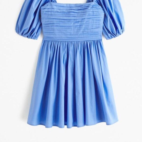 NWOT ABERCROMBIE & FITCH emerson poplin puff sleeve mini dress (M) - Picture 7 of 9